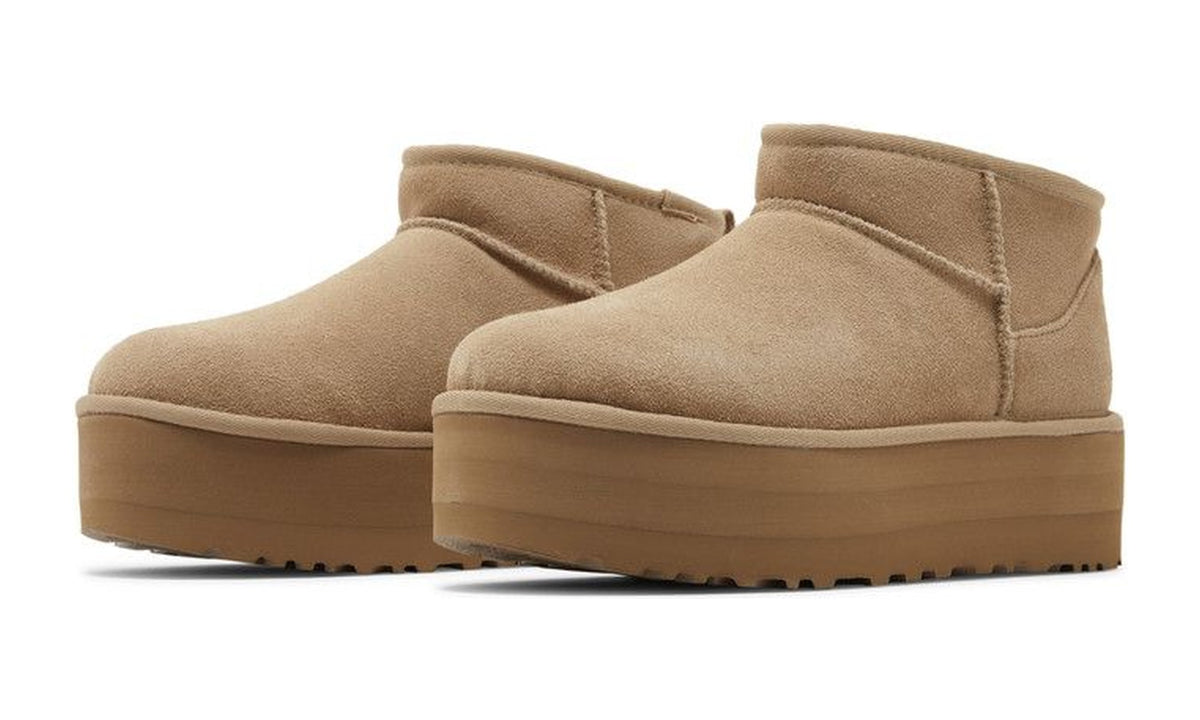 UGG Wmns Classic Ultra Mini Platform Boot Sand