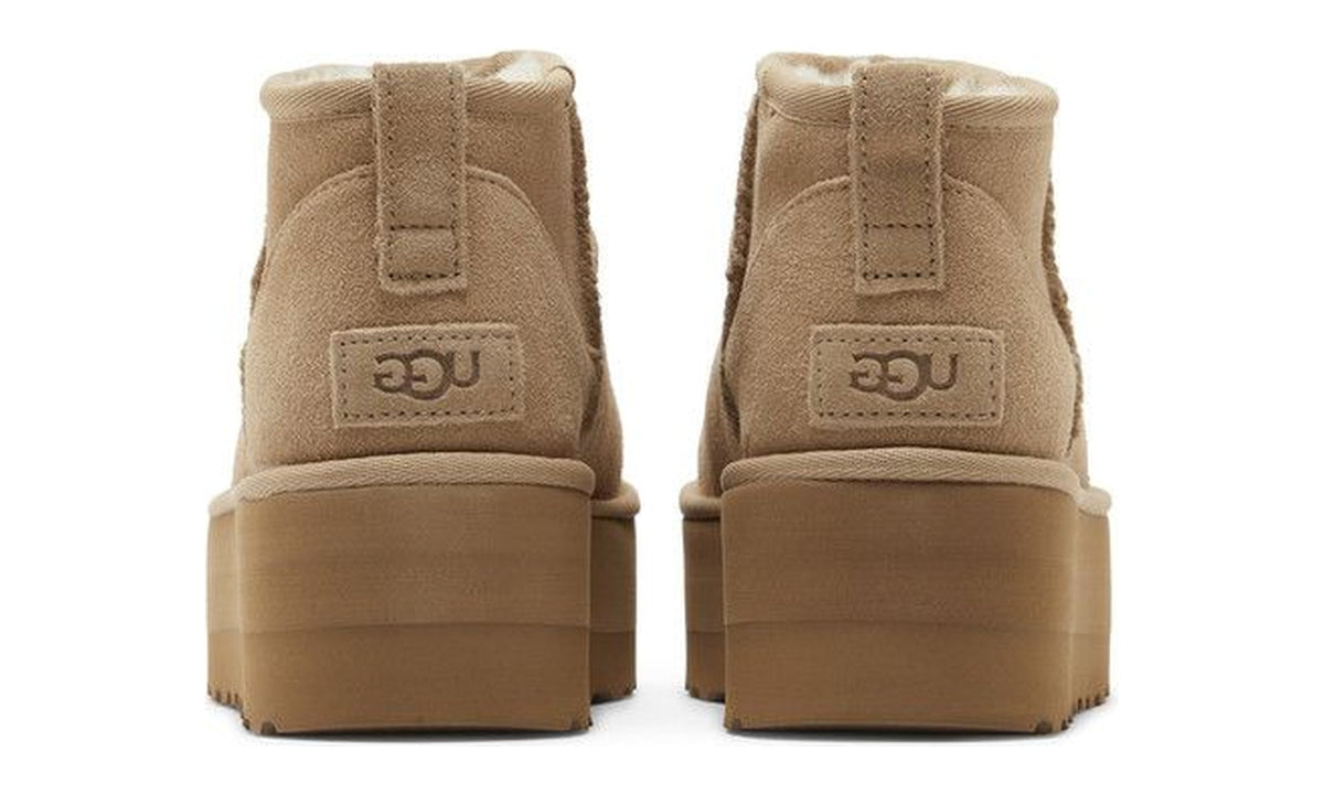 UGG Wmns Classic Ultra Mini Platform Boot Sand