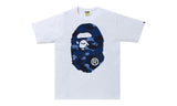 BAPE Color Camo Big Ape Head Tee White/Blue