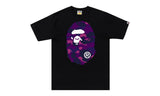 BAPE Color Camo Big Ape Head Tee Black/Purple