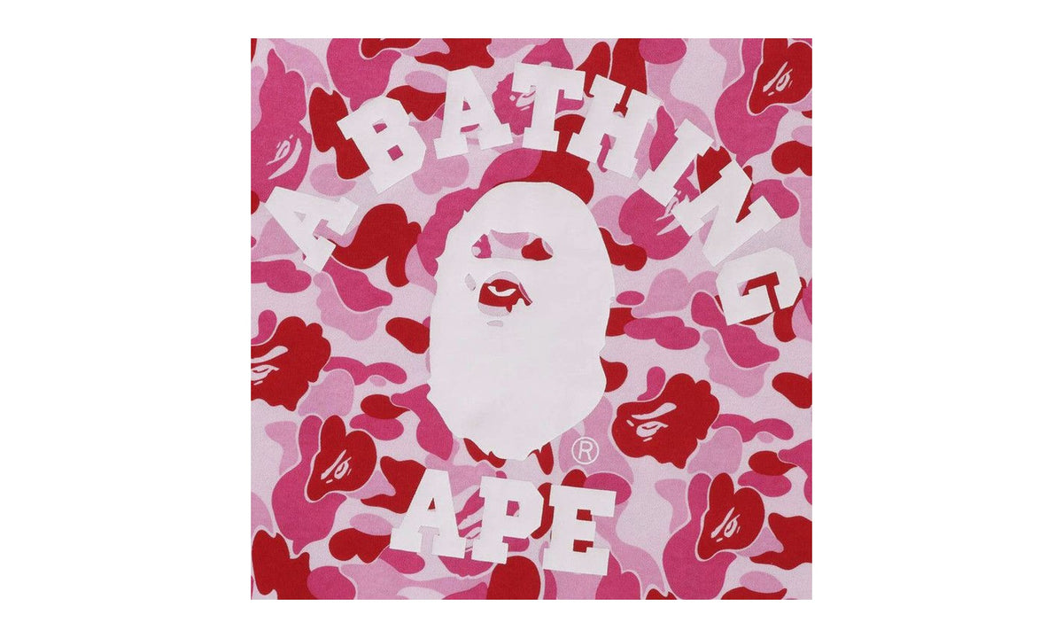 BAPE ABC Camo College Tee Pink