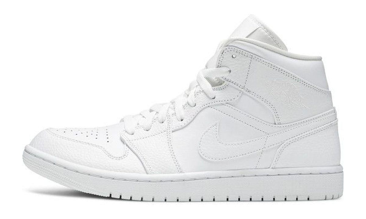 Air Jordan 1 Mid Triple White 2020