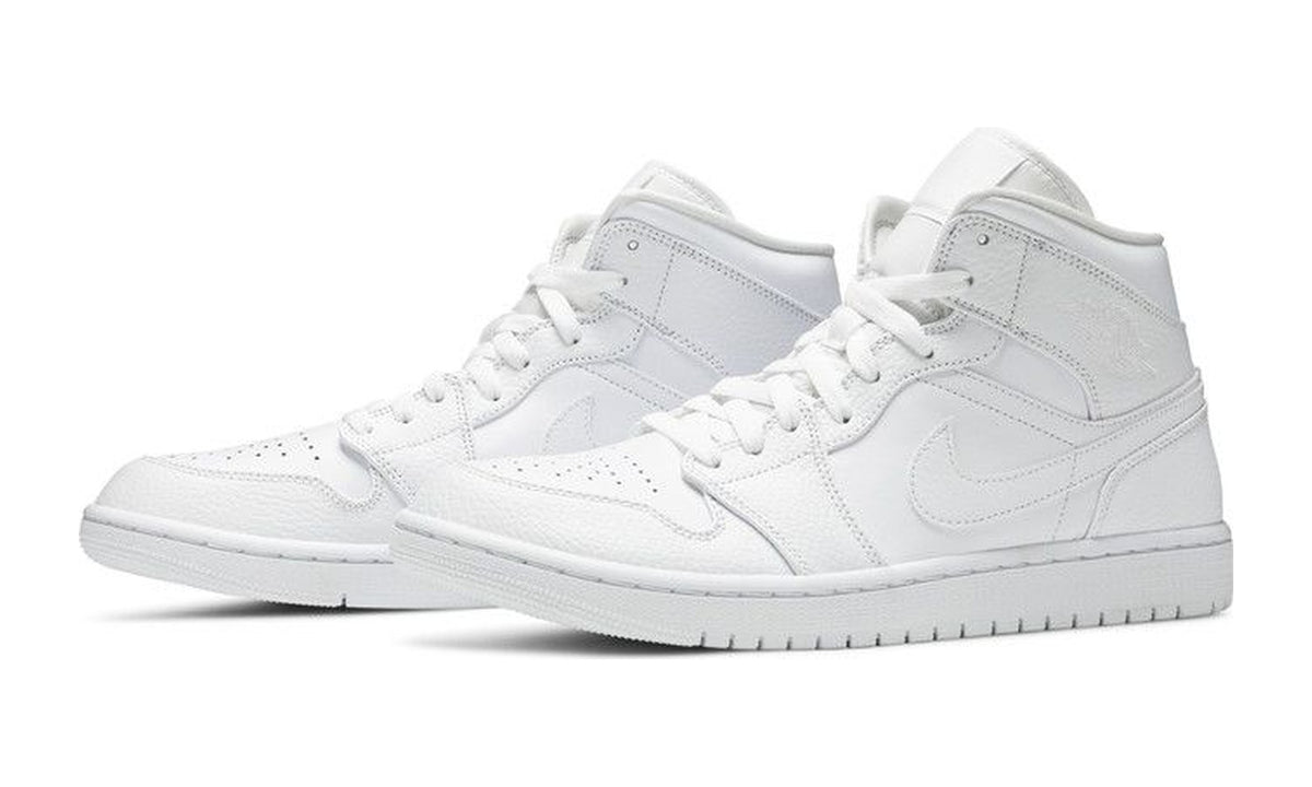 Air Jordan 1 Mid Triple White 2020
