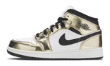 Air Jordan 1 Mid White Metallic Gold