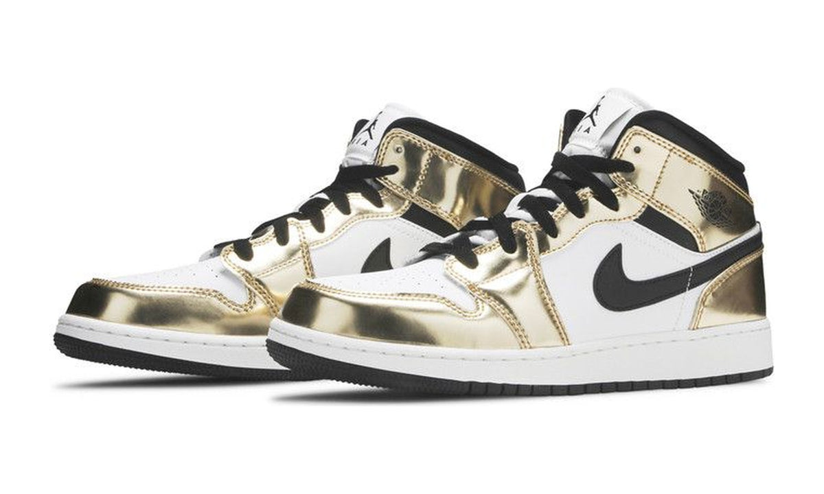 Air Jordan 1 Mid SE GS Metallic Gold