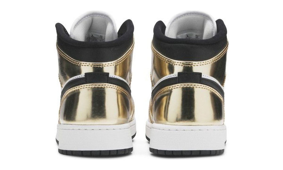 Air Jordan 1 Mid SE GS Metallic Gold