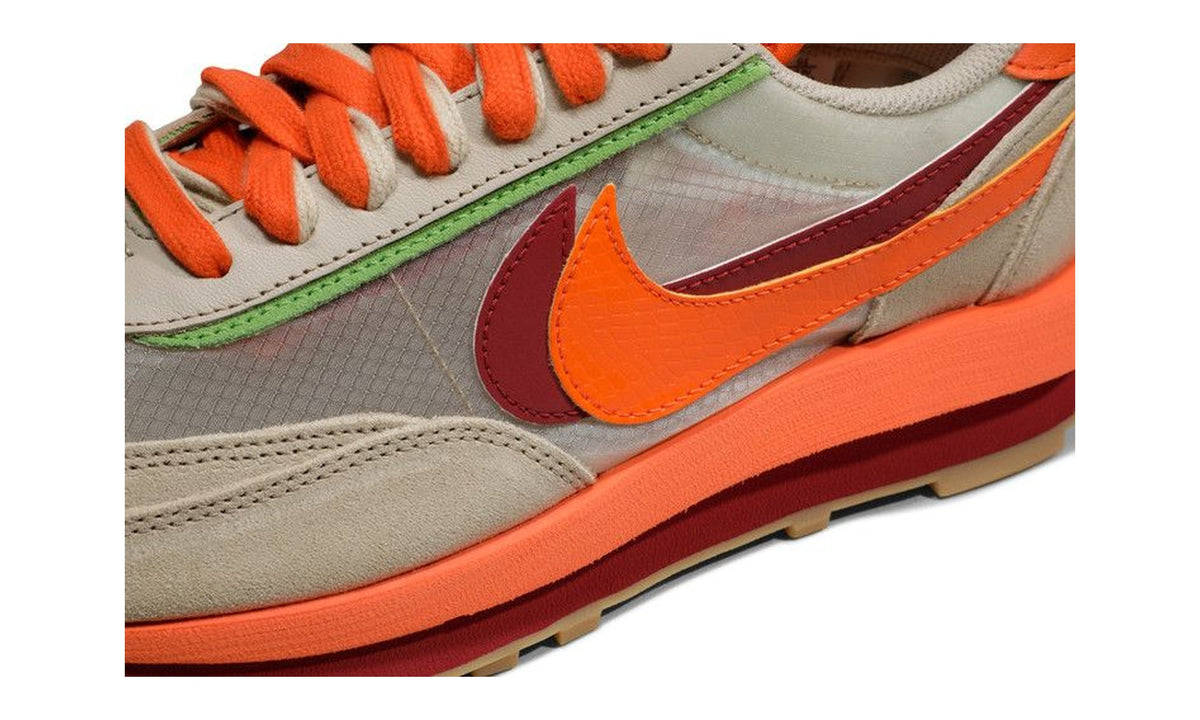 sacai x Clot x Nike LDWaffle Net Orange Blaze