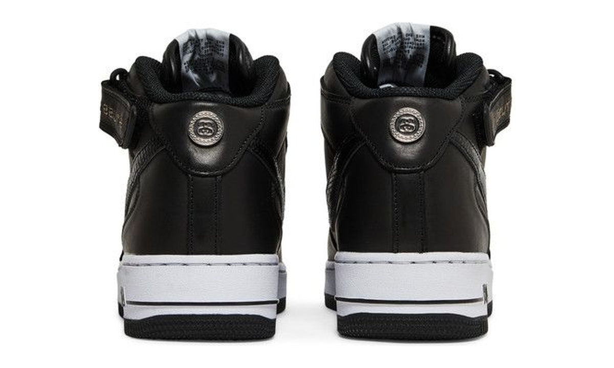 Stussy x Nike Air Force 1 Mid Black Snakeskin