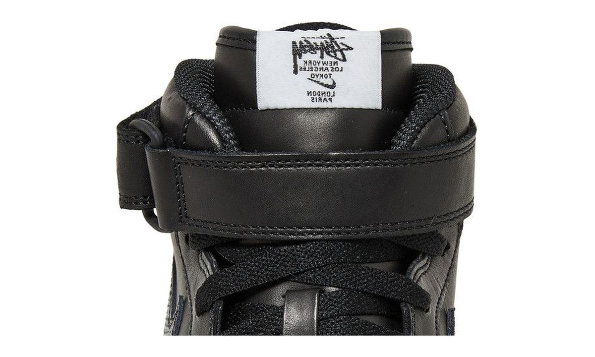 Stussy x Nike Air Force 1 Mid Black Snakeskin