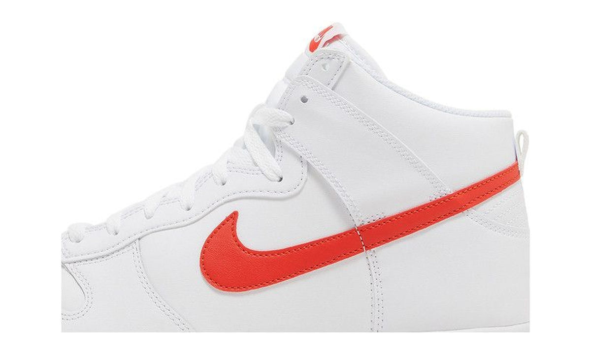 Nike Dunk High White Picante Red