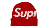Supreme Big Logo Beanie Red