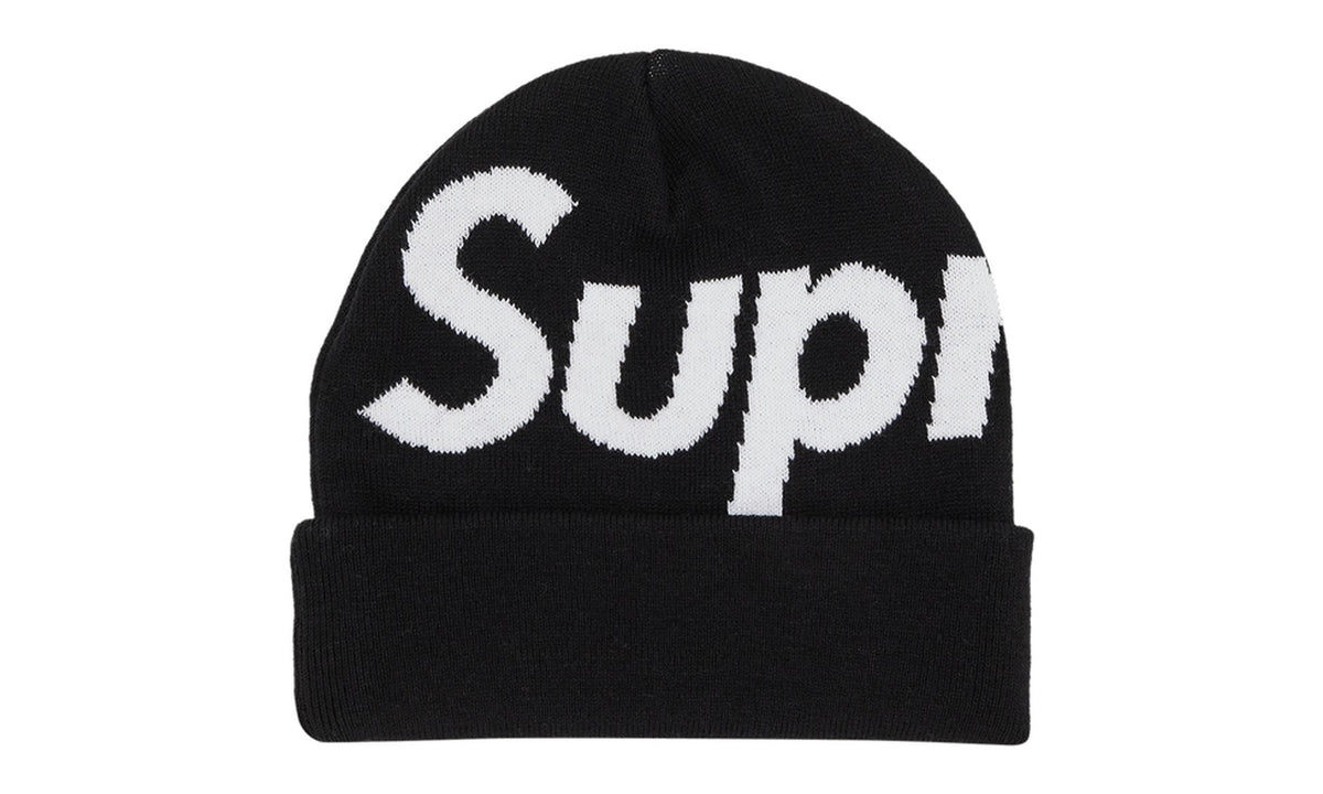 Supreme Big Logo Beanie Black