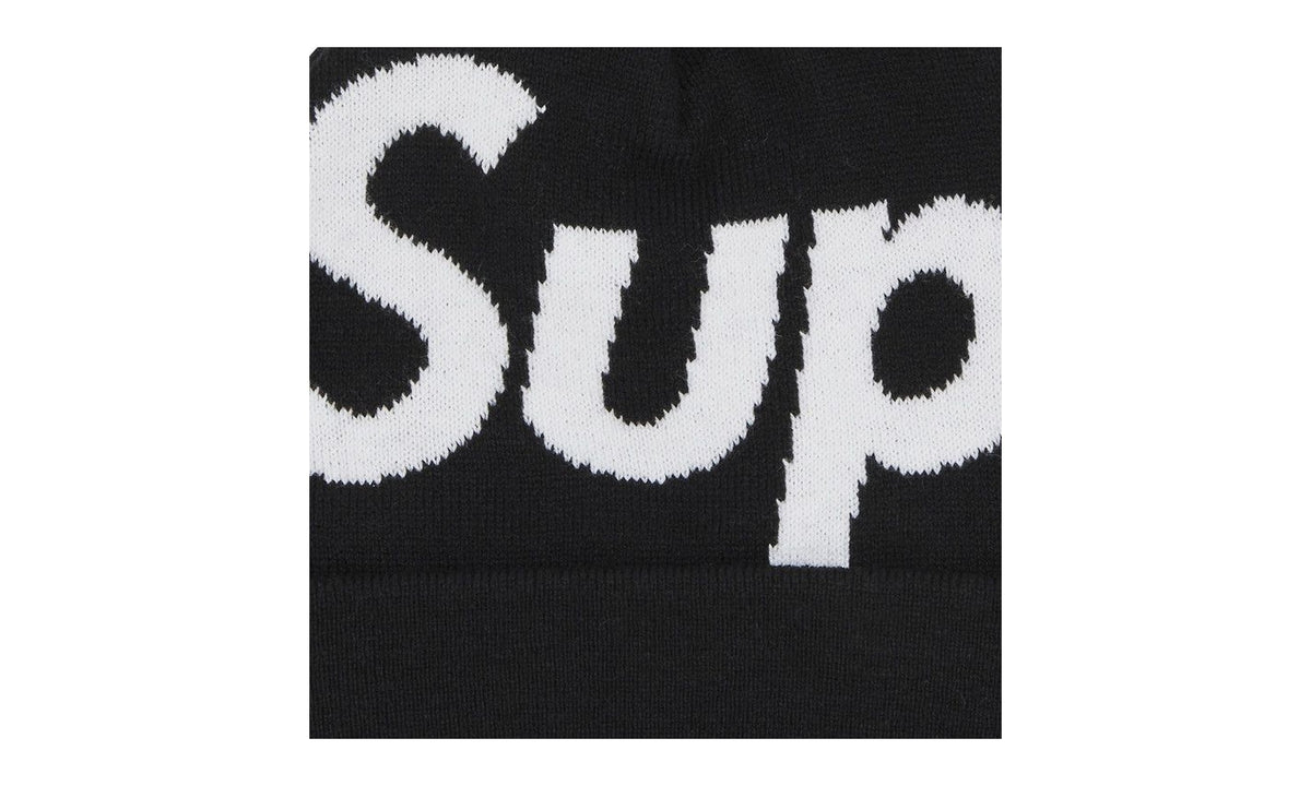 Supreme Big Logo Beanie Black