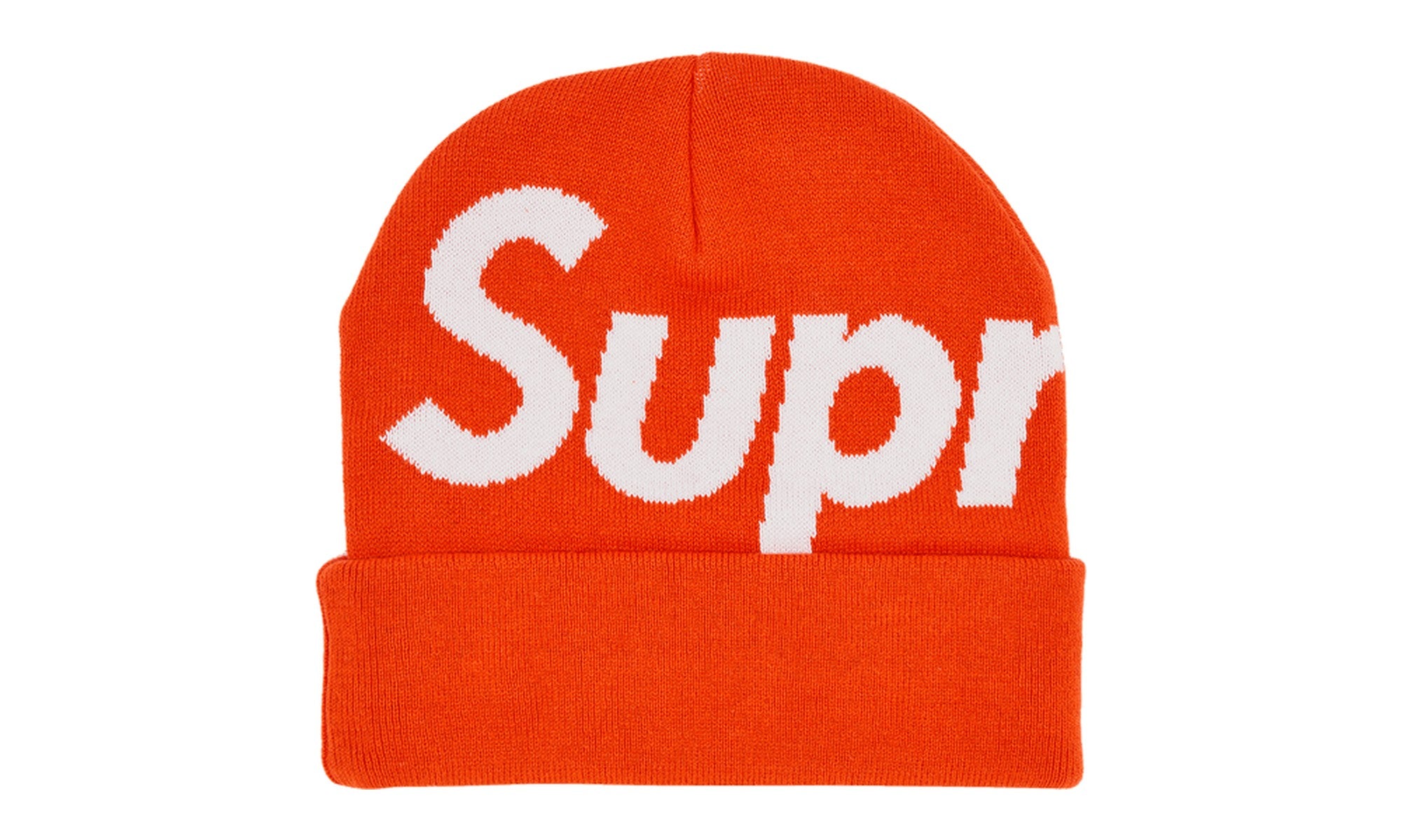 Supreme Big Logo Beanie Orange