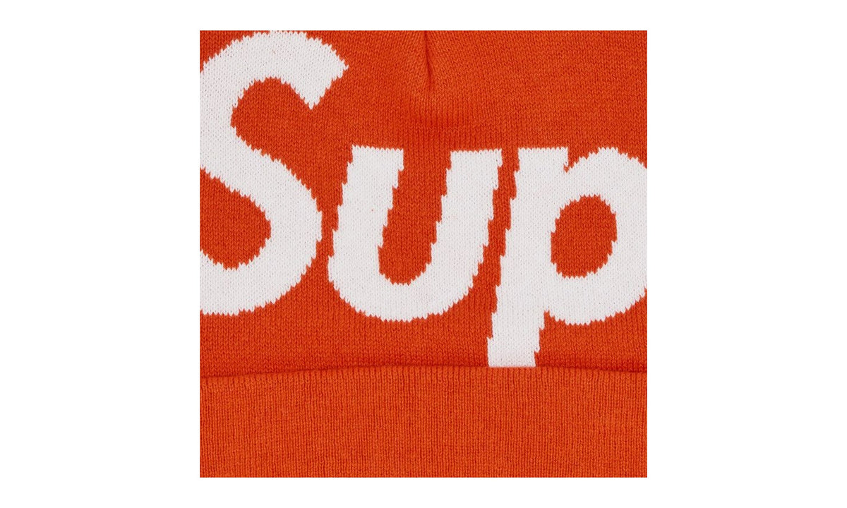 Supreme Big Logo Beanie Orange