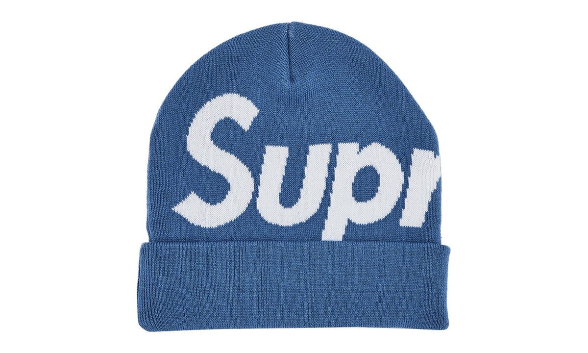 Supreme Big Logo Beanie Slate