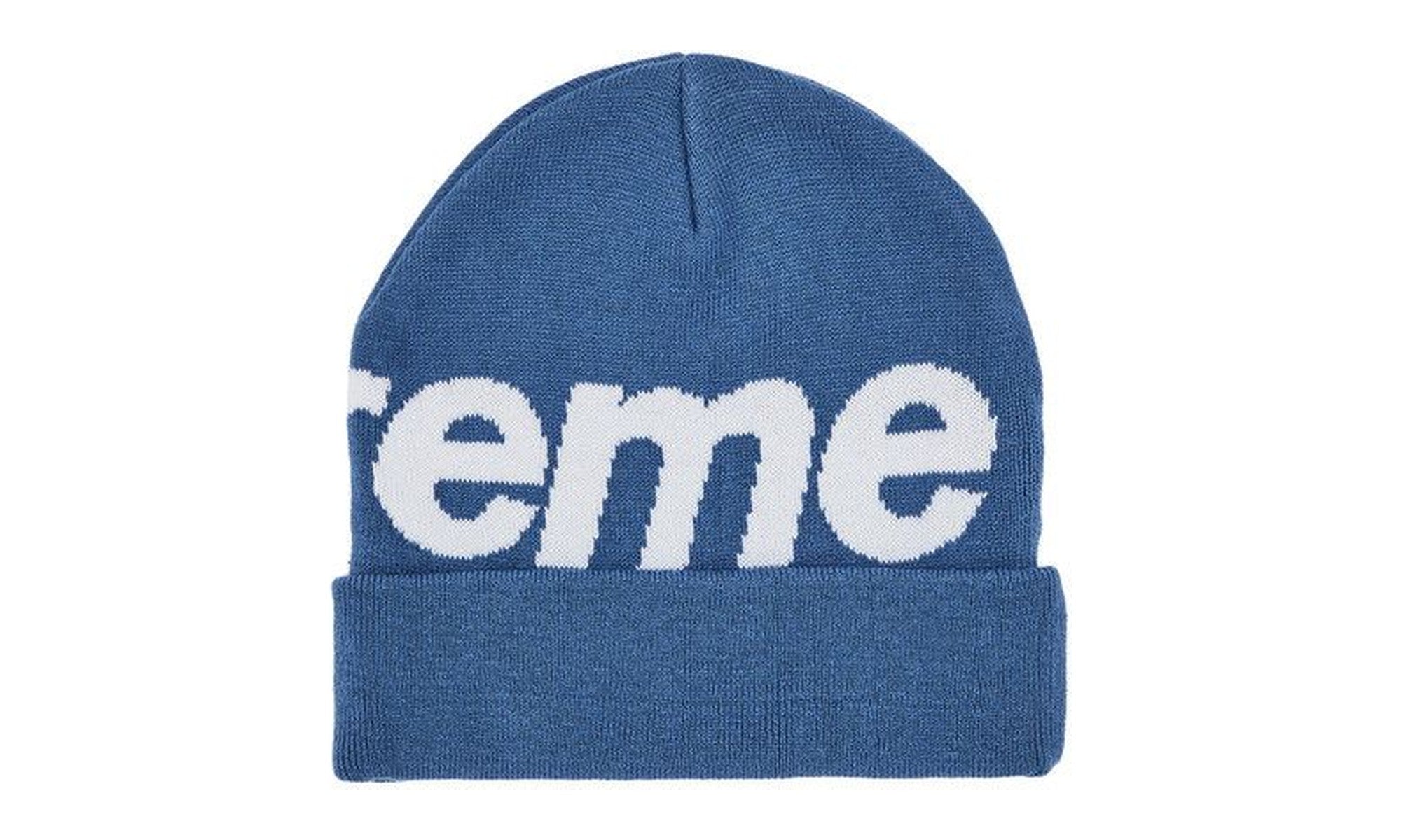 Supreme Big Logo Beanie Slate