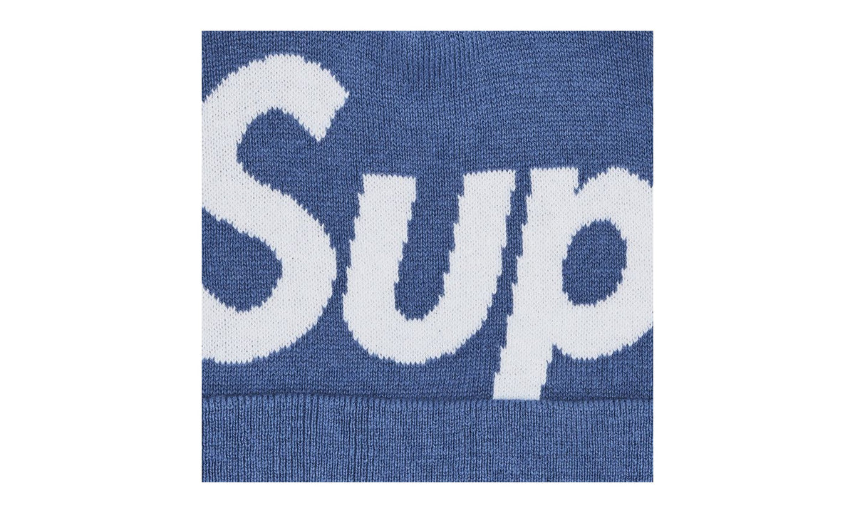 Supreme Big Logo Beanie Slate