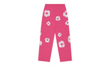 Denim Tears Rhinestone Cotton Wreath Sweatpants Pink