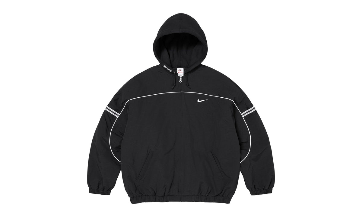 Supreme x Nike Nylon Hooded Jacket Black