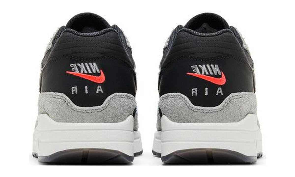 Nike Air Max 1 Premium Dark Smoke Grey Flash Crimson