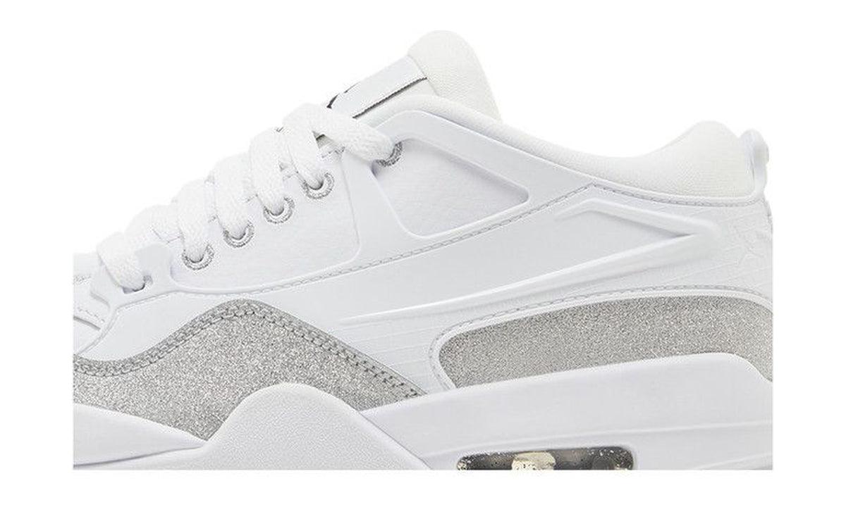 Wmns Air Jordan 4 RM White Silver Glitter