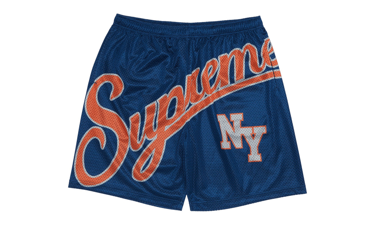 Supreme Big Script Mesh Short Navy