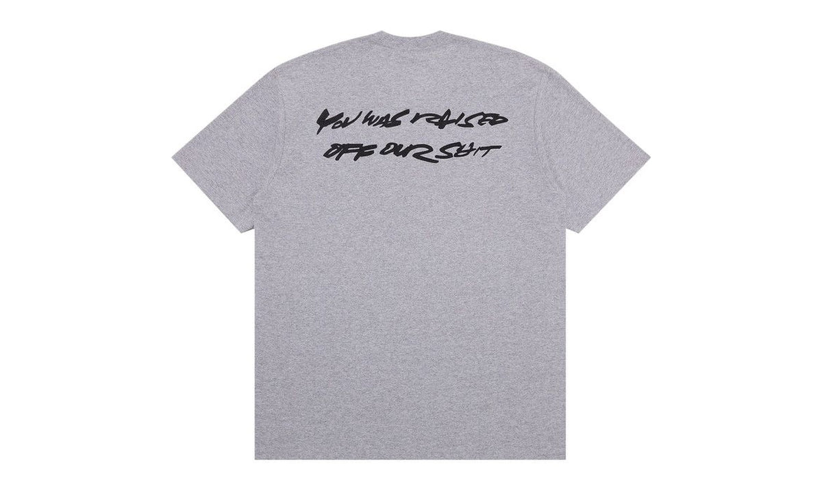 Supreme Futura Box Logo Tee Heather Grey