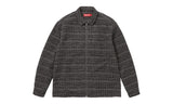 Supreme Bouclé Zip Up Shirt Black
