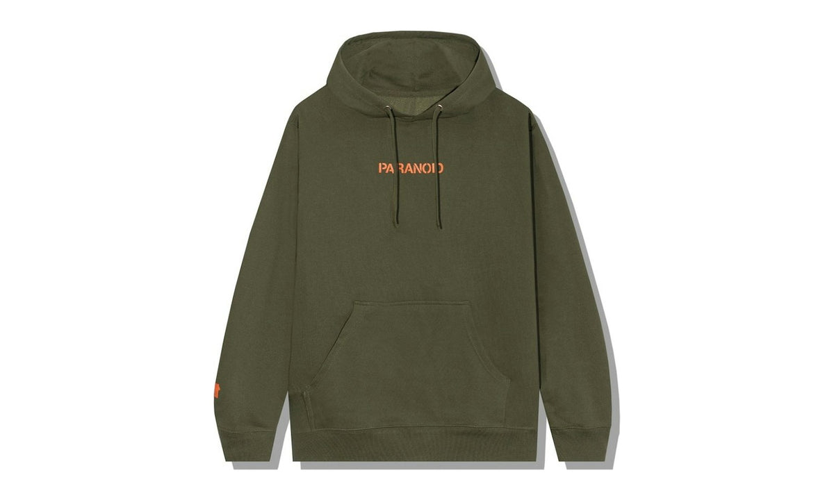 Anti Social Social Club x Undefeated Paranoid Hoodie Olive