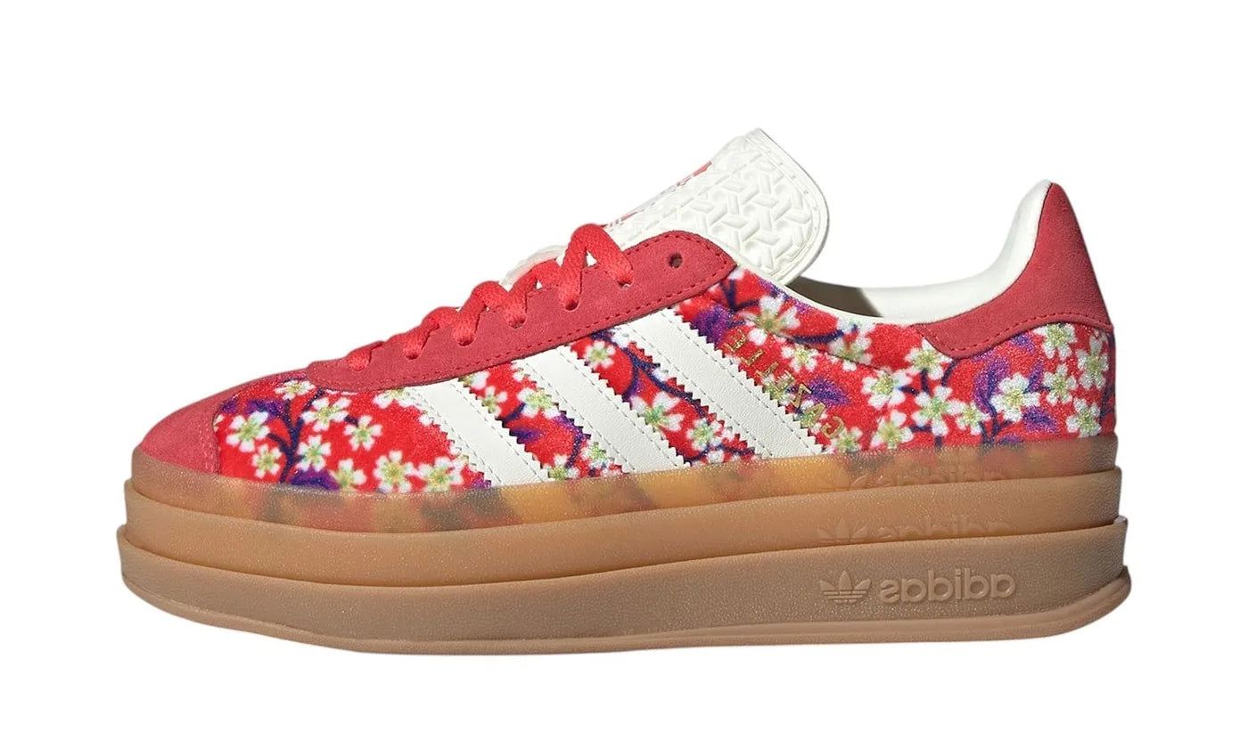 Adidas Gazelle Bold Liberty London Floral Semi Lucid Red
