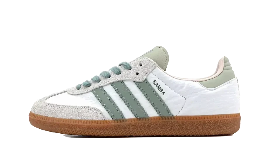 Adidas Samba OG Cloud White Silver Green - ID0492