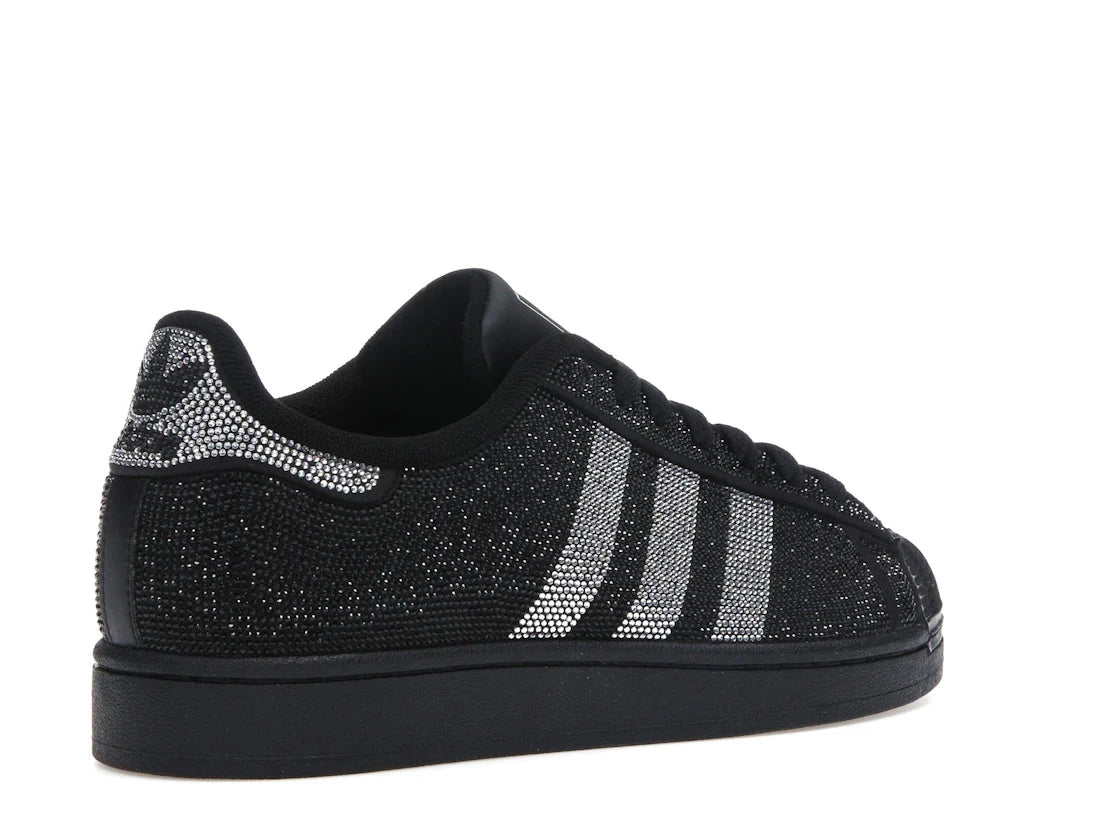 Superstar II Rhinestone Black Silver - IH4200