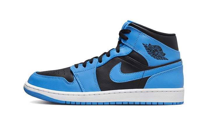 Air Jordan 1 Mid University Blue Black – limitierter Sneaker bei Shade Studios