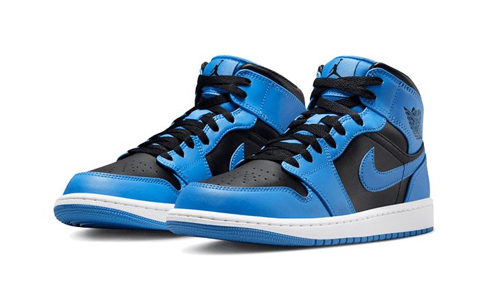 Air Jordan 1 Mid University Blue Black – limitierter Sneaker bei Shade Studios