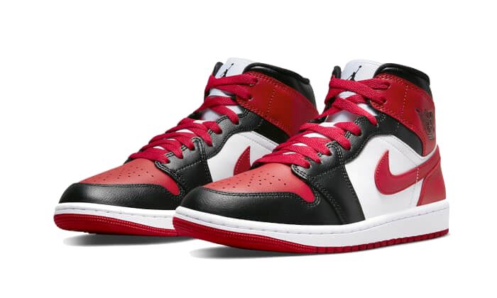 Air Jordan 1 Mid White Bred Toe – limitierter Sneaker bei Shade Studios