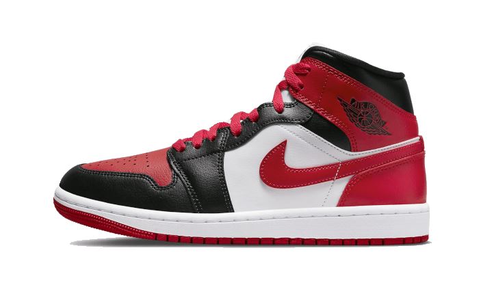 Air Jordan 1 Mid White Bred Toe – limitierter Sneaker bei Shade Studios