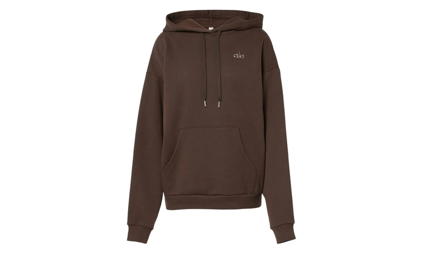 Alo Yoga Accolade Cotton-Blend Hoodie Espresso - P01016428