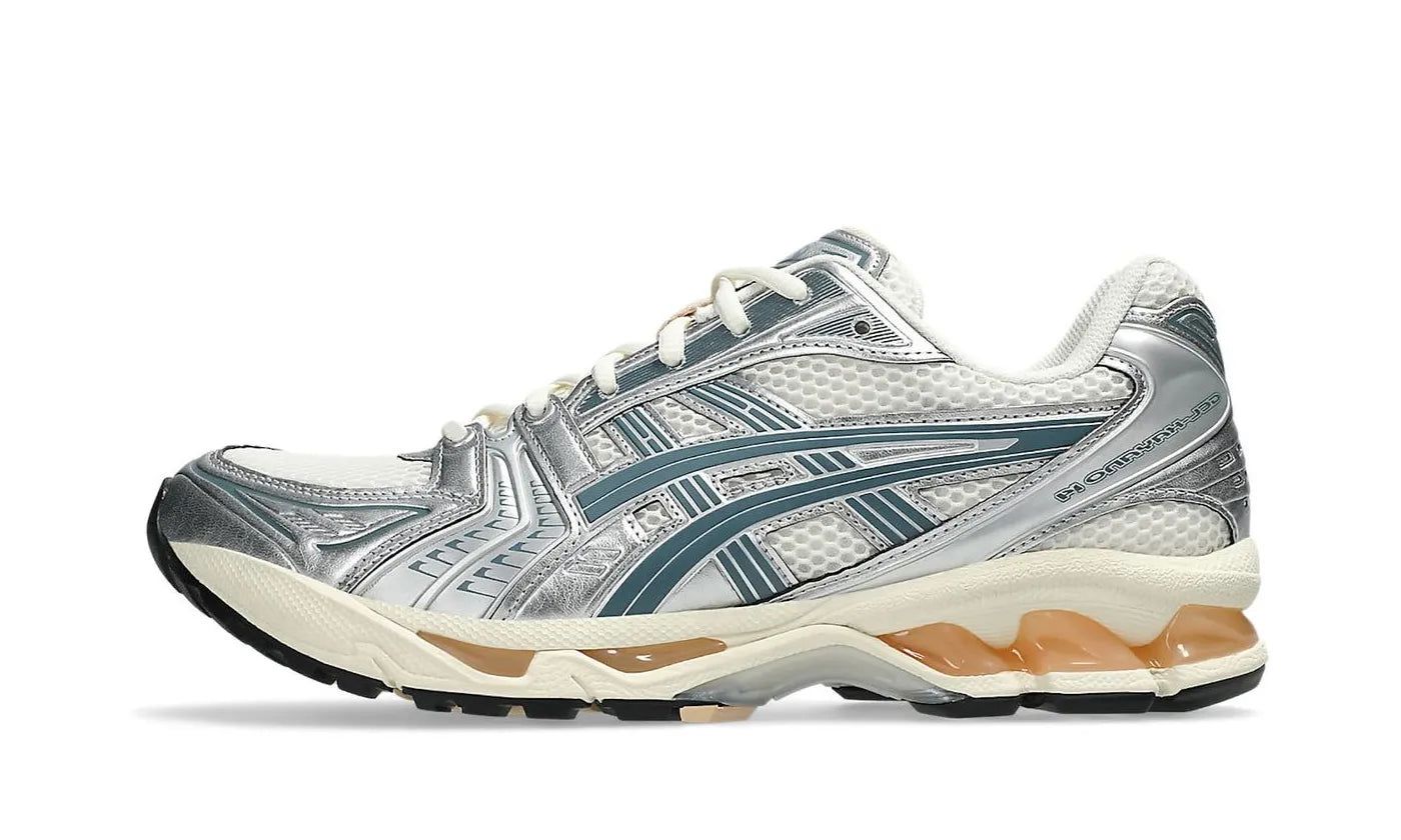 ASICS Gel-Kayano 14 Birch Pure Silver Teal Gold