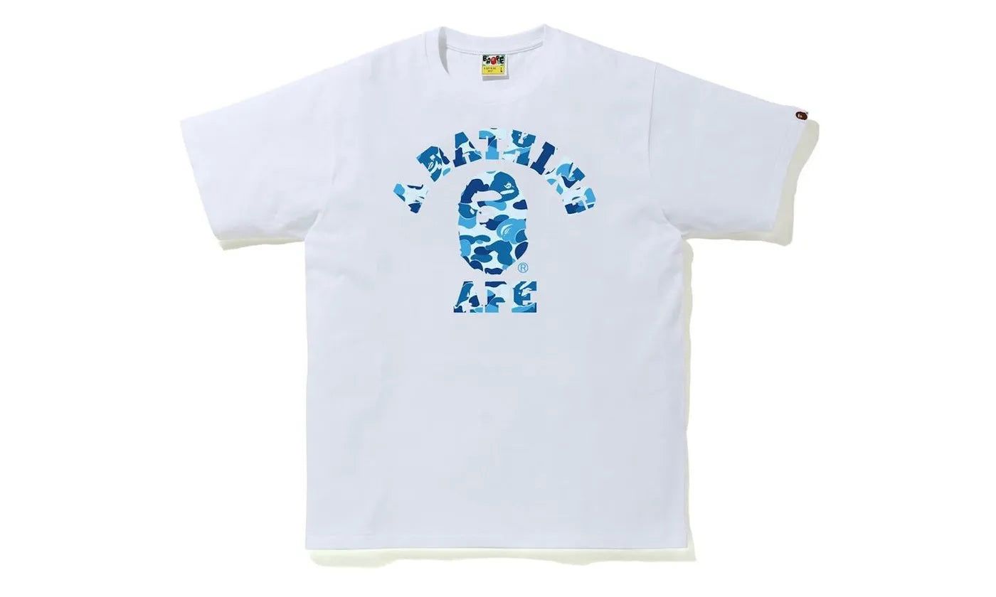 BAPE ABC Camo College Tee (SS21) White/Blue - BAPE-BAPE ABC-MULTI