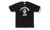 BAPE Check College Tee Black/Beige