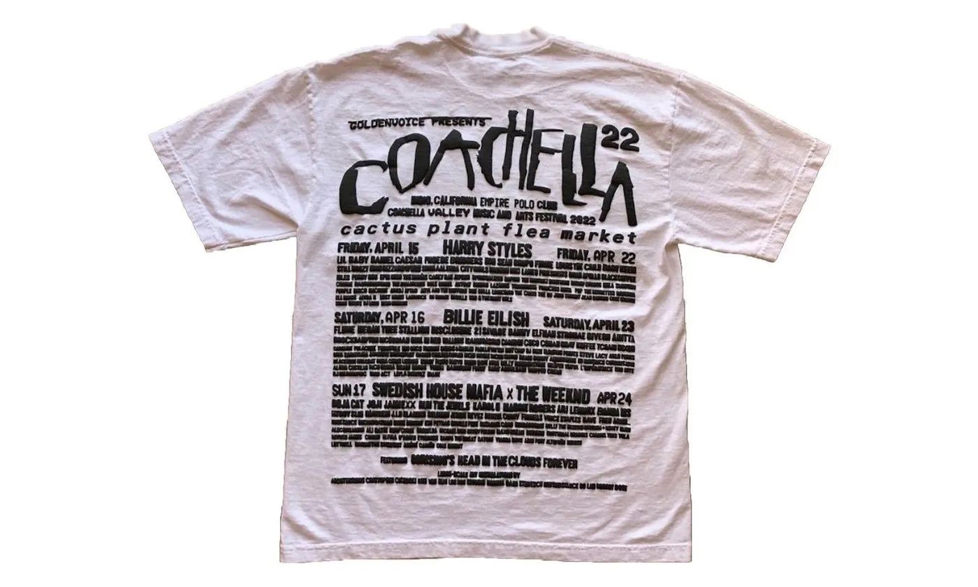 Cactus Plant Flea Market Coachella Weekend 2 T-shirt White - CPFM-CPFMCW2T-MULTI