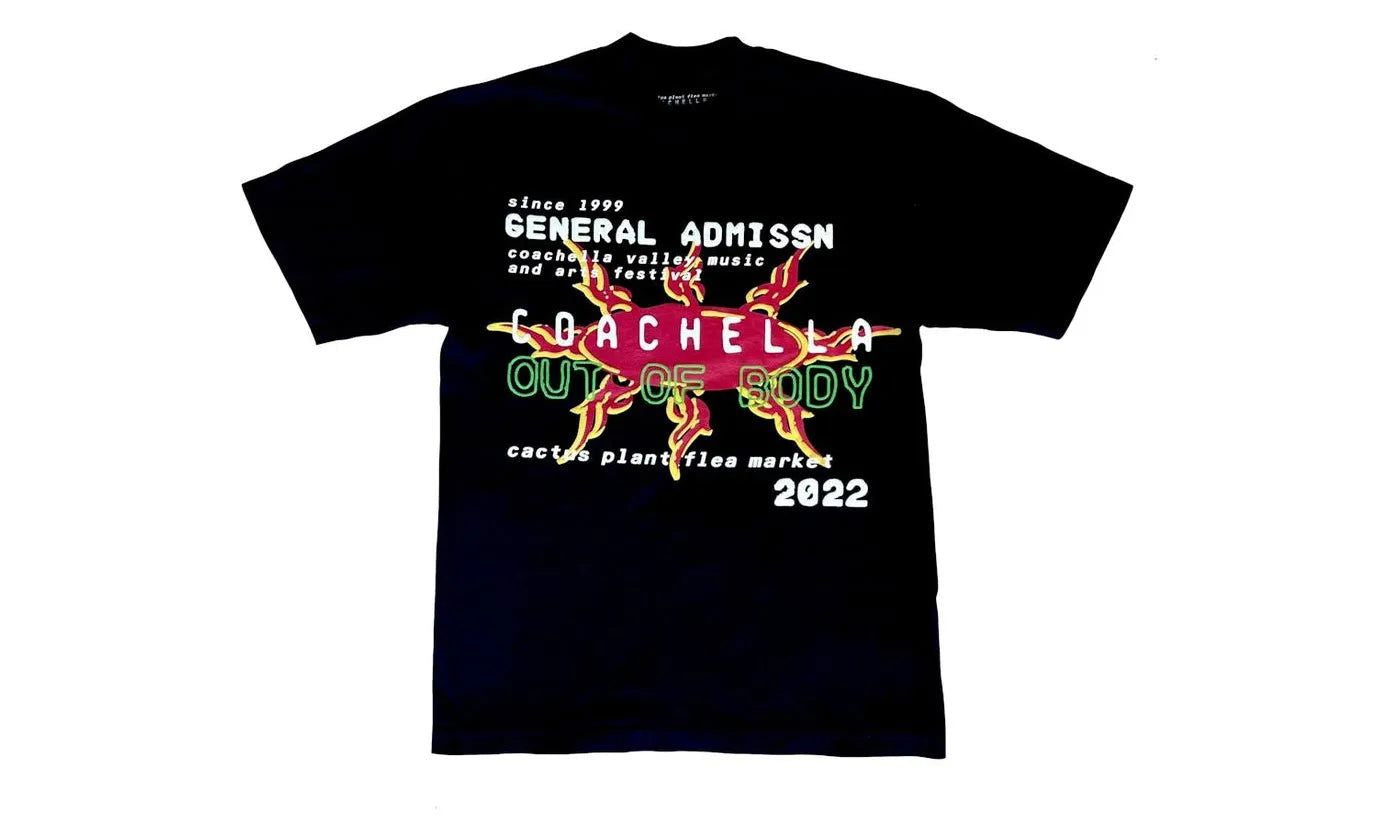 Cactus Plant Flea Market Coachella x CPFM Weekend 1 T-Shirt Black - CPFM-CPFMCXCW-MULTI