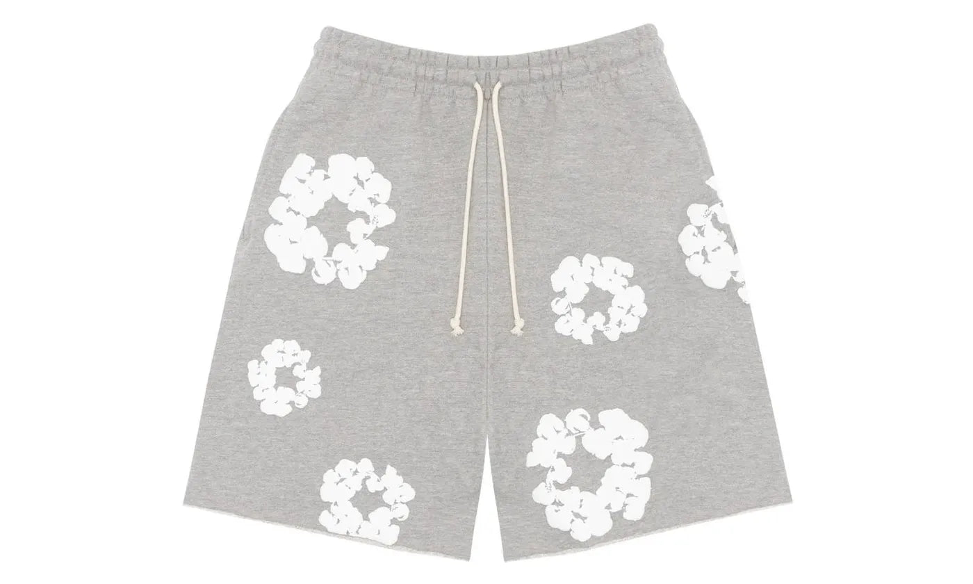Denim Tears The Cotton Wreath Shorts Grey - DT-DTTCWS-GREY1
