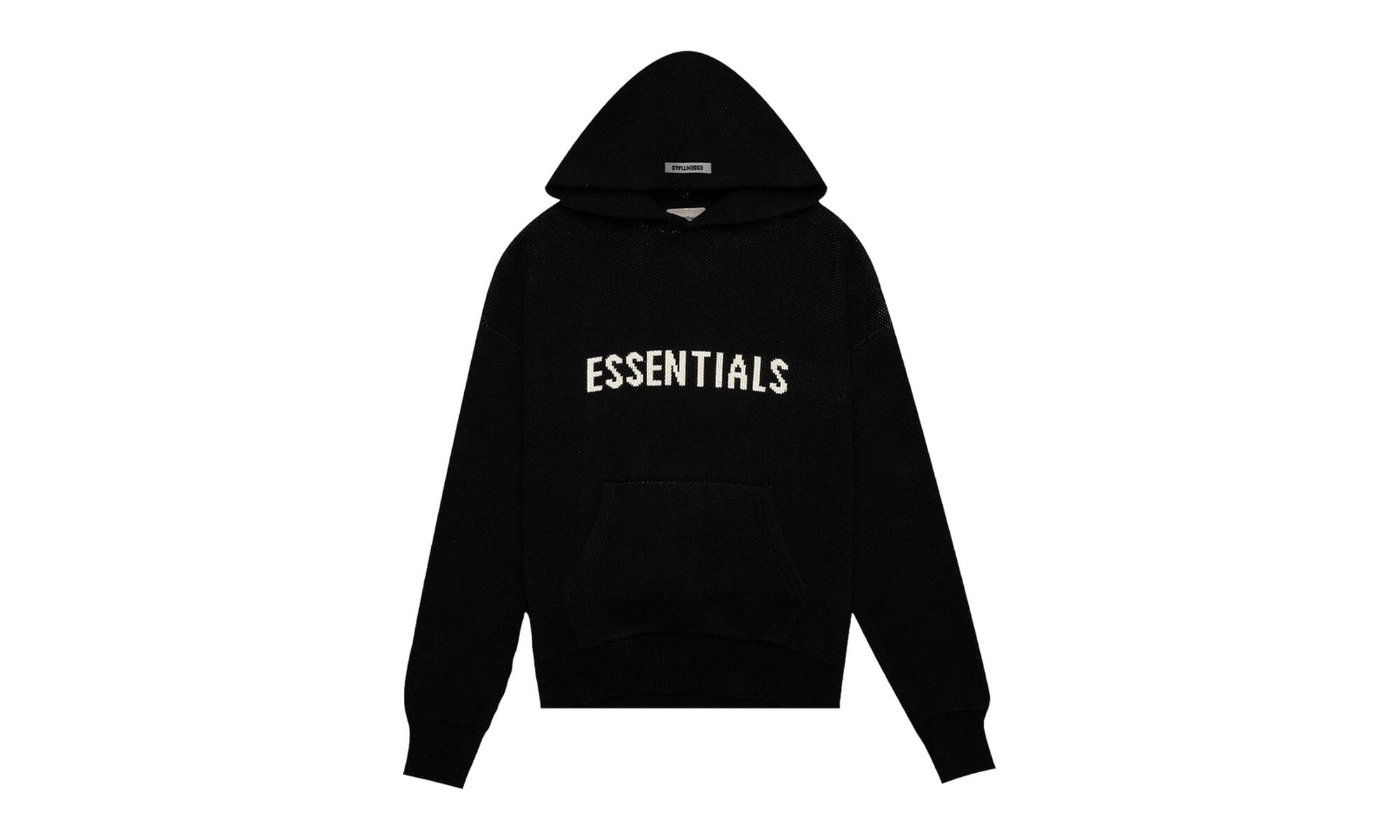 Fear of God Essentials Knit Hoodie Black