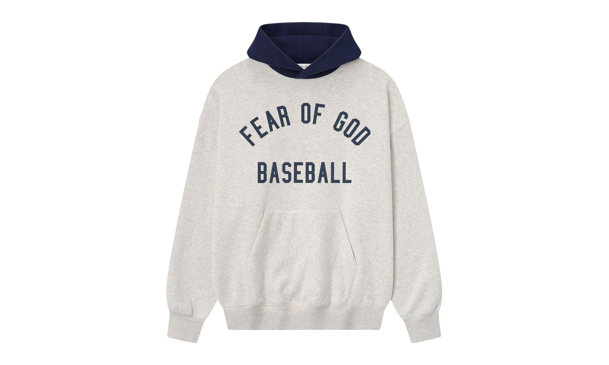 Fear of God Essentials MLB Sport Hoodie Oatmeal Heather/Midnight Navy