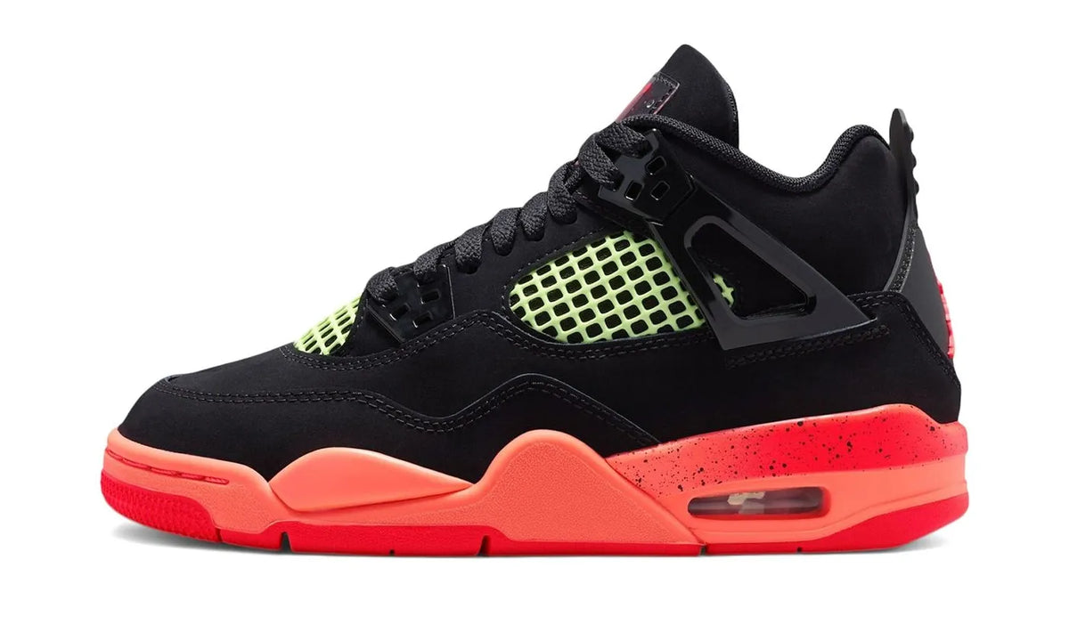 Air Jordan 4 Retro Black Bright Mango Barely Volt Infrared 23 - II1271-001