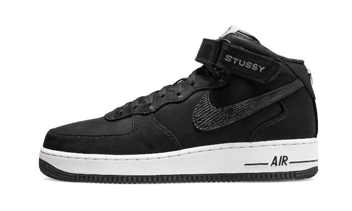 Nike Air Force 1 Mid Stussy All Black - DJ7840-001