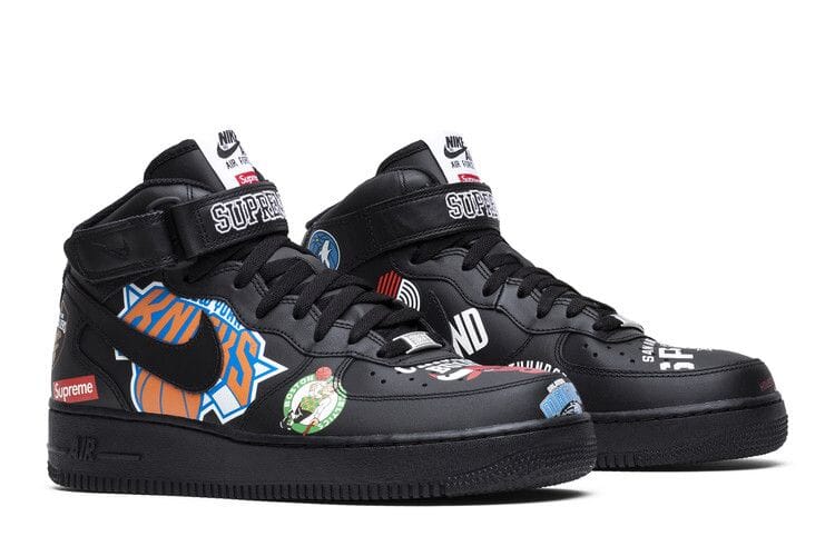 Nike Air Force 1 Mid Supreme NBA Black - AQ8017-001