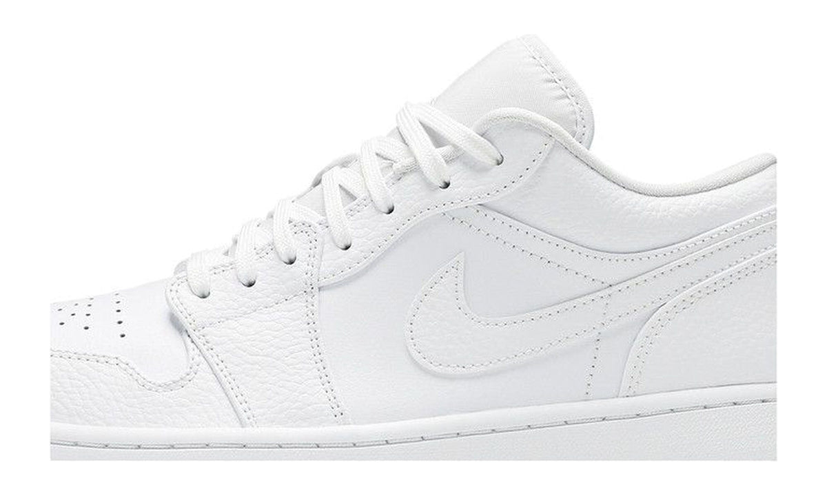 Nike Air Jordan 1 Low Triple White Tumbled Leather
